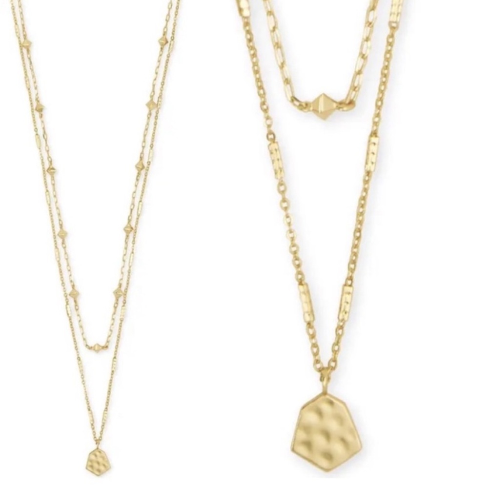 Kendra Scott Clove Gold Layered Necklace - Picture 3 of 8